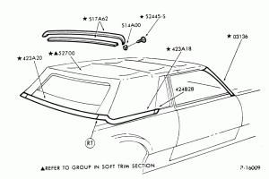 ROOF AND BACK BELT - W/CARRIAGE ROOF