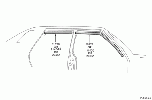 ROOF-Roof side weatherstrips