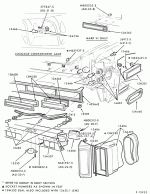 LAMPS-Rear lamp, backup, license plate and body side marker