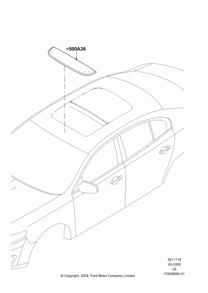 Sliding Roof Mechanism and Controls, Accessory; 05/MAY/2008