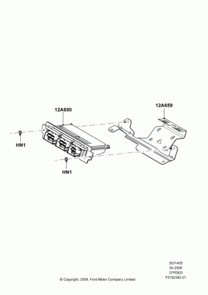 Engine Modules and Sensors, (-)"CDN/MEX/USA", 3.7L 4V PFI V6 NA Gas; 08/MAY/2008-06/FEB/2012