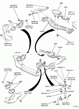 4 CYL. 2.3L (140 C.I.D.) - OHC-G (LTD) & MG (Marquis)