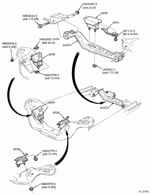 6 CYL. 3.8L (230 C.I.D.)-G (LTD) & MG (Marquis)