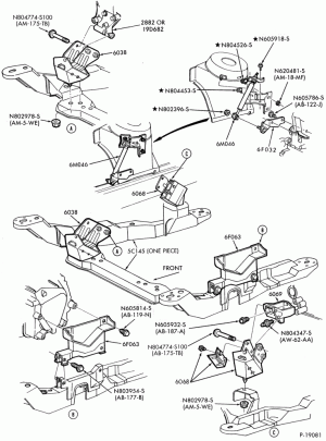 4 CYL. 2.5L (153 C.I.D.) HSC-E (Taurus) & ME (Sable) - M/T