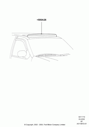 Sliding Roof Mechanism and Controls, (+)"CDN/USA", Power Tilt/Slide Sun Roof, Accessory, With Deflector; 18/MAR/2002-30/JUN/2017