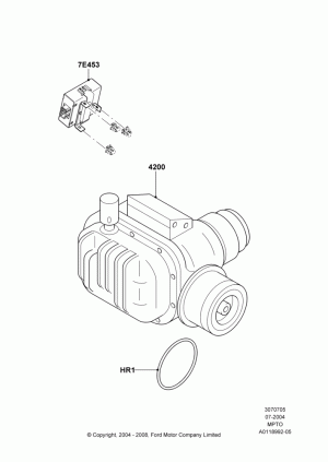Transfer Drive Case, 4WD, 5 Speed Manual Transmission; 12/JUN/2000-01/MAY/2006