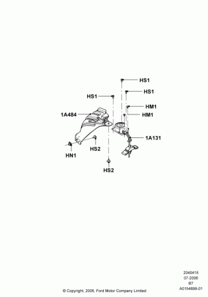 Spare Wheel Carrier; 02/AUG/2006-30/JUN/2017