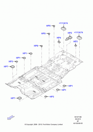 Plugs - Floor Pan; 02/AUG/2006-30/JUN/2017