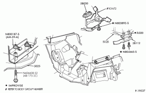 FRONT SPRING AND STABILIZERS-CROSSMEMBER
