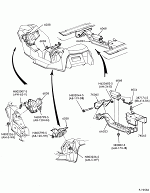 6 CYL. 3.8L (230 C.I.D.)-F (Mustang - convertible)