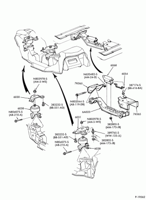 8 CYL. 5.0L (302 C.I.D.)-S (Thunderbird) & MF (Cougar)