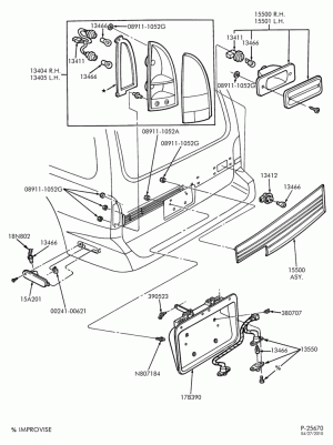 LAMPS-Rear lamp, backup lamp & license plate lamp-DM