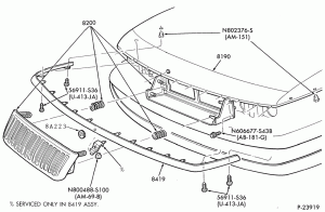RADIATOR, GRILL AND COOLING-RADIATOR GRILLE & RELATED PARTS - Mercury
