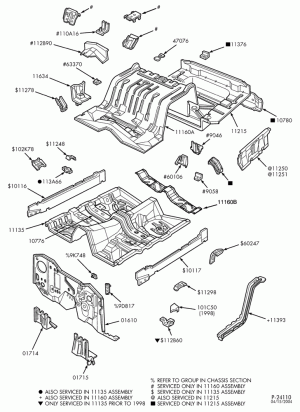 Боковые детали кузова, перегородки, борта