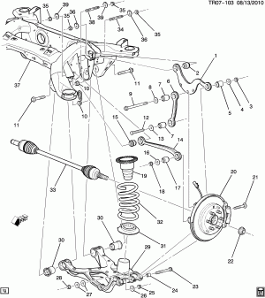 SUSPENSION/REAR PART 1-CONTROL ARMS & SPRINGS