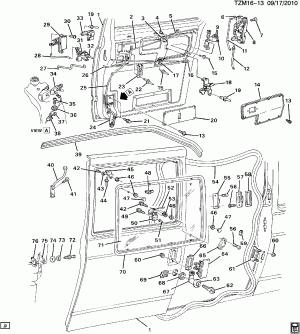 DOOR HARDWARE/SIDE REAR SLIDING