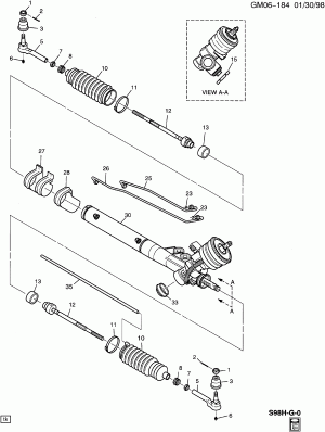 STEERING GEAR ASM (EXC (B9Q))