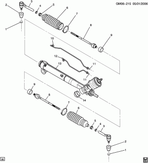 STEERING GEAR ASM (B9Q)