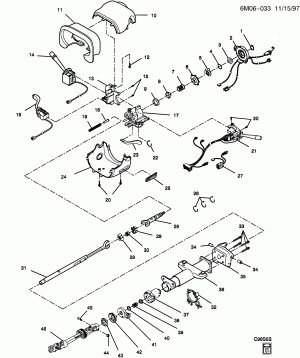 STEERING COLUMN/TILT (MANUAL)(LHD,EXC (N37))