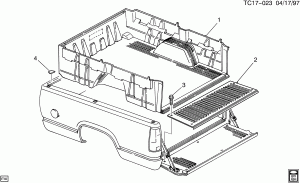 BEDLINER/PICKUP BOX (FLEET SIDE E63)