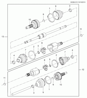 DRIVE AXLE/FRONT (MH9)