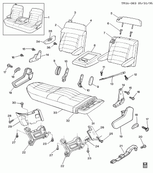 SEAT/BENCH INTERMEDIATE AND REAR(YC7)
