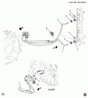 AUTOMATIC TRANSMISSION (MR8) OIL COOLER PIPES