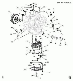 AUTOMATIC TRANSMISSION (MR8) CASE & RELATED PARTS