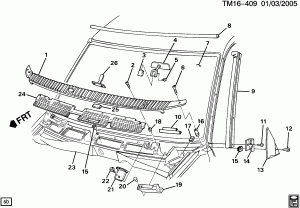WINDSHIELD & COWL TOP PANEL