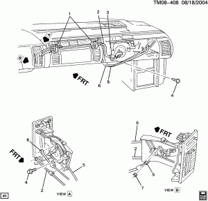 HEATER & VENT CONTROL CABLES & HARNESS (C42 DELUXE)
