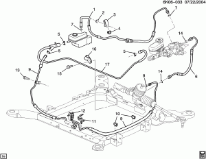STEERING PUMP LINES (B05,WC5)