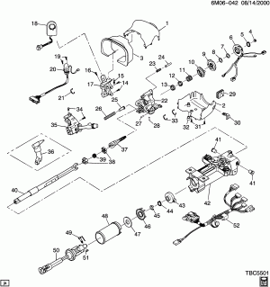 STEERING COLUMN/MANUAL TILT (F/S)(EXC (N37))