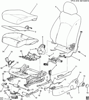 SEAT ASM/DRIVER CUSHION (POWER ADJUSTER ADS, HEATED SEAT KA1)