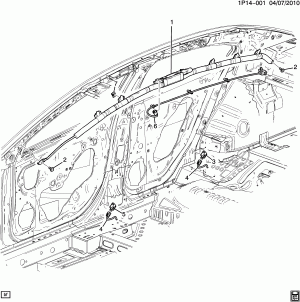 INFLATABLE RESTRAINT SYSTEM/ROOF SIDE