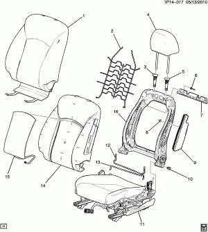 SEAT ASM/DRIVER BACK (HEATED SEAT KA1)