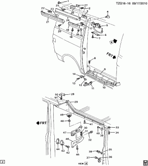 DOOR HARDWARE/SIDE REAR SLIDING MOUNTING (YA2)