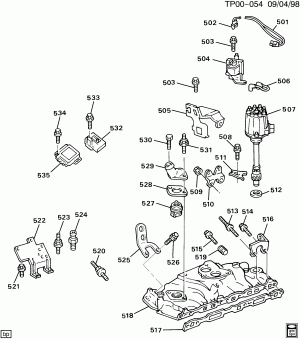 ENGINE ASM-5.7L V8 PART 5 MANIFOLD & FUEL RELATED PARTS (L05/5.7K)