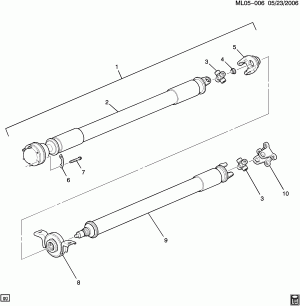 PROP SHAFT (ALL-WHEEL DRIVE F46)