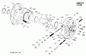 AUTOMATIC TRANSMISSION (MW9) THM200-4R OIL PUMP PARTS