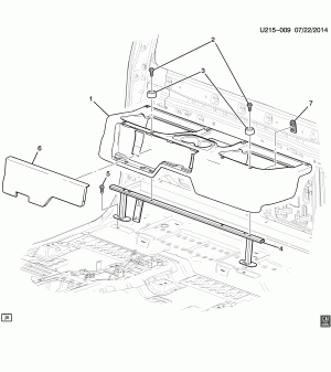 COMPARTMENT/REAR STORAGE (JUMP SEAT AJ2)
