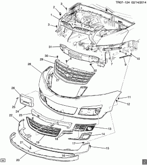 BUMPER/FRONT (CHEVROLET X88)