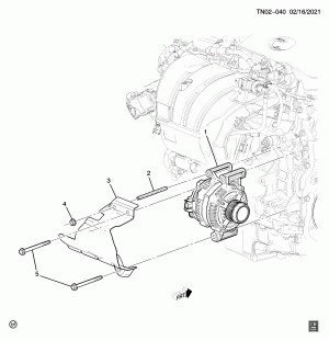 GENERATOR MOUNTING (LCV/2.5A)