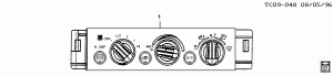 A/C & HEATER CONTROL ASM (C60,C49)