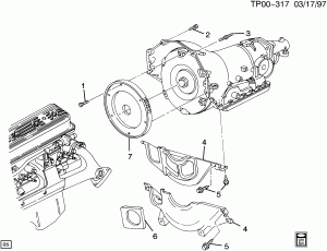 COVER/TRANSMISSION CONVERTER (MT1)