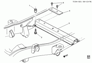 FRAME/TRANSMISSION SUPPORTS (15,000 LB GVW RATING C5B)