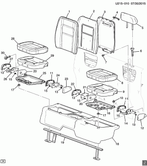 SEAT ASM/REAR FOLDING (AJ2)