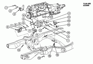 ENGINE & TRANSMISSION MOUNTING (LN8/2.5E,L38/2.5A)