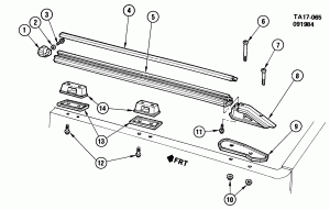 PICKUP BOX/FLEETSIDE-HANDRAIL (D73)