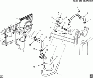 HOSES & PIPES/HEATER (L35/4.3W, C60, EXC C36)