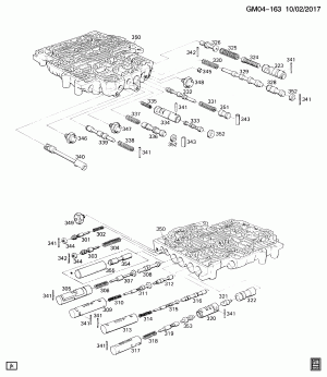 AUTOMATIC TRANSMISSION (MD8) THM700-R4 A.T. CONTROL VALVE